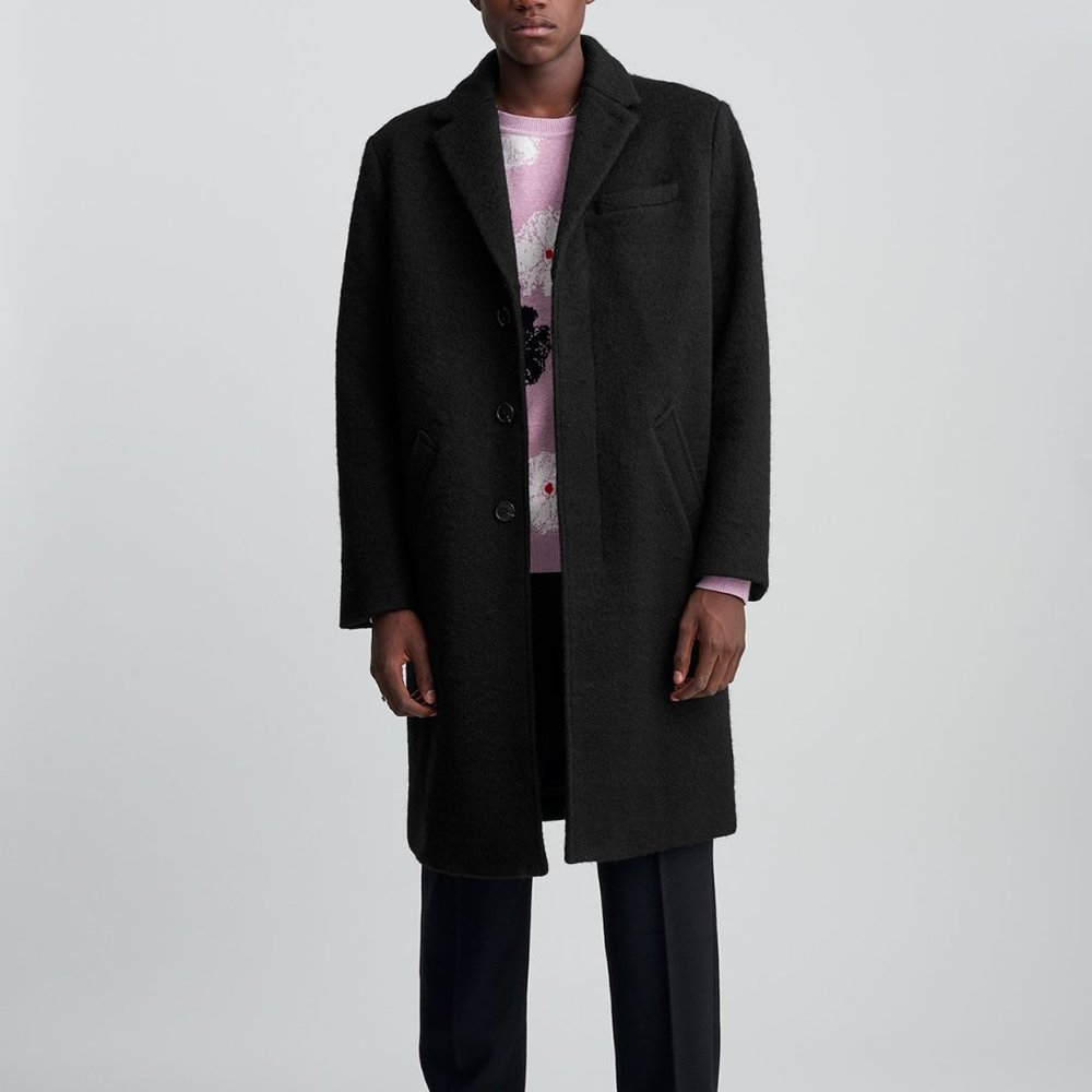 SATURDAYS NYC BLACK MORGAN TOP COAT